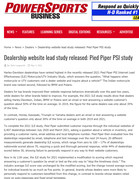 Powersports Business Dealership website lead study released: Pied Piper PSI study