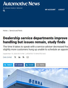 Automotive News Dealership service departments improve phone call handling but issues remain, study finds