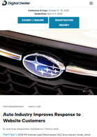 Digital Dealer Auto Industry Improves Response to Website Customers