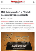 Powersports Business BMW dealers rank No. 1 in PSI study measuring service appointments