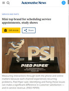 Automotive News Mini top brand for scheduling service appointments, study shows